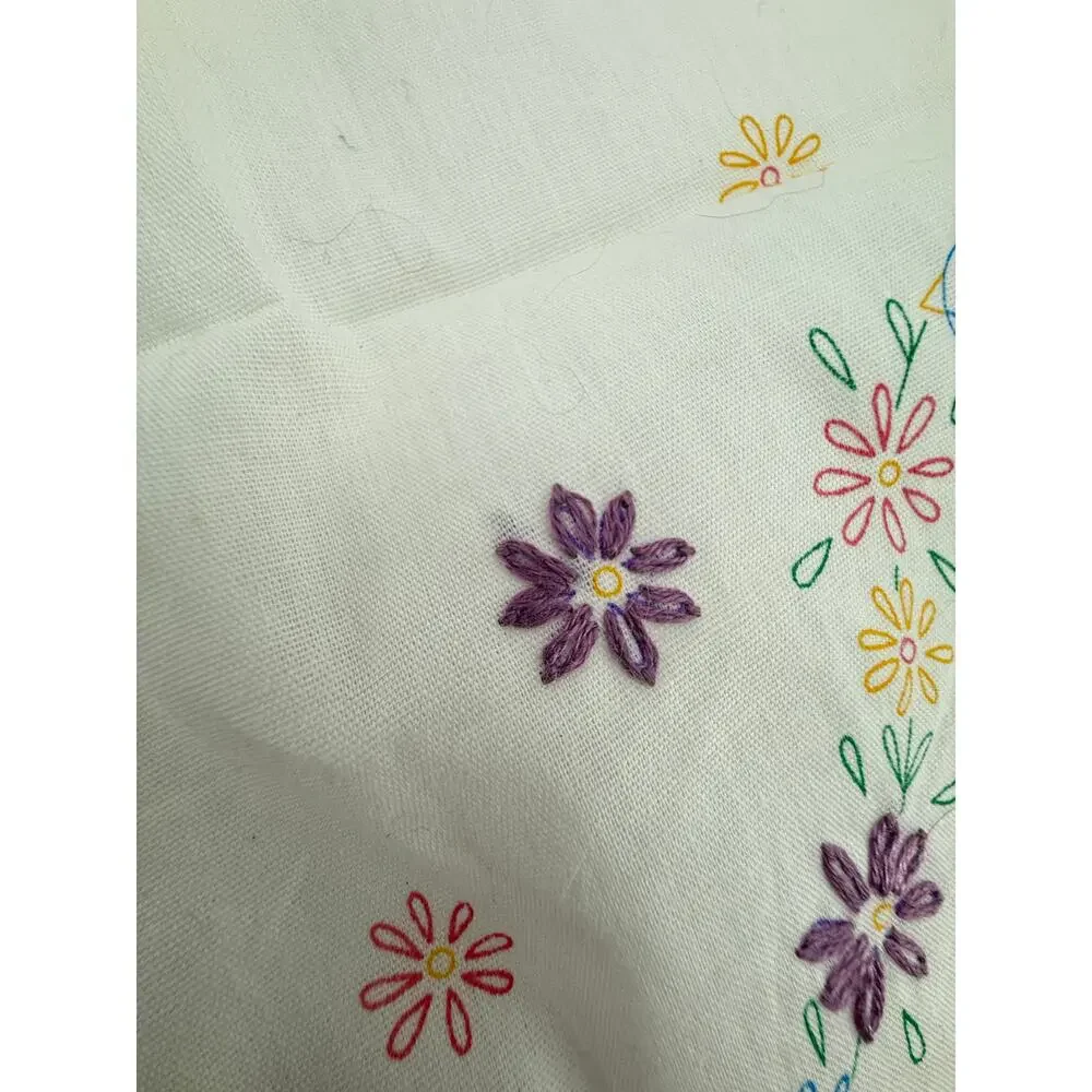 Bucilla Doves Stamped Embroidery Dresser Scarf Kit 14x36 Vintage 1992 Begun